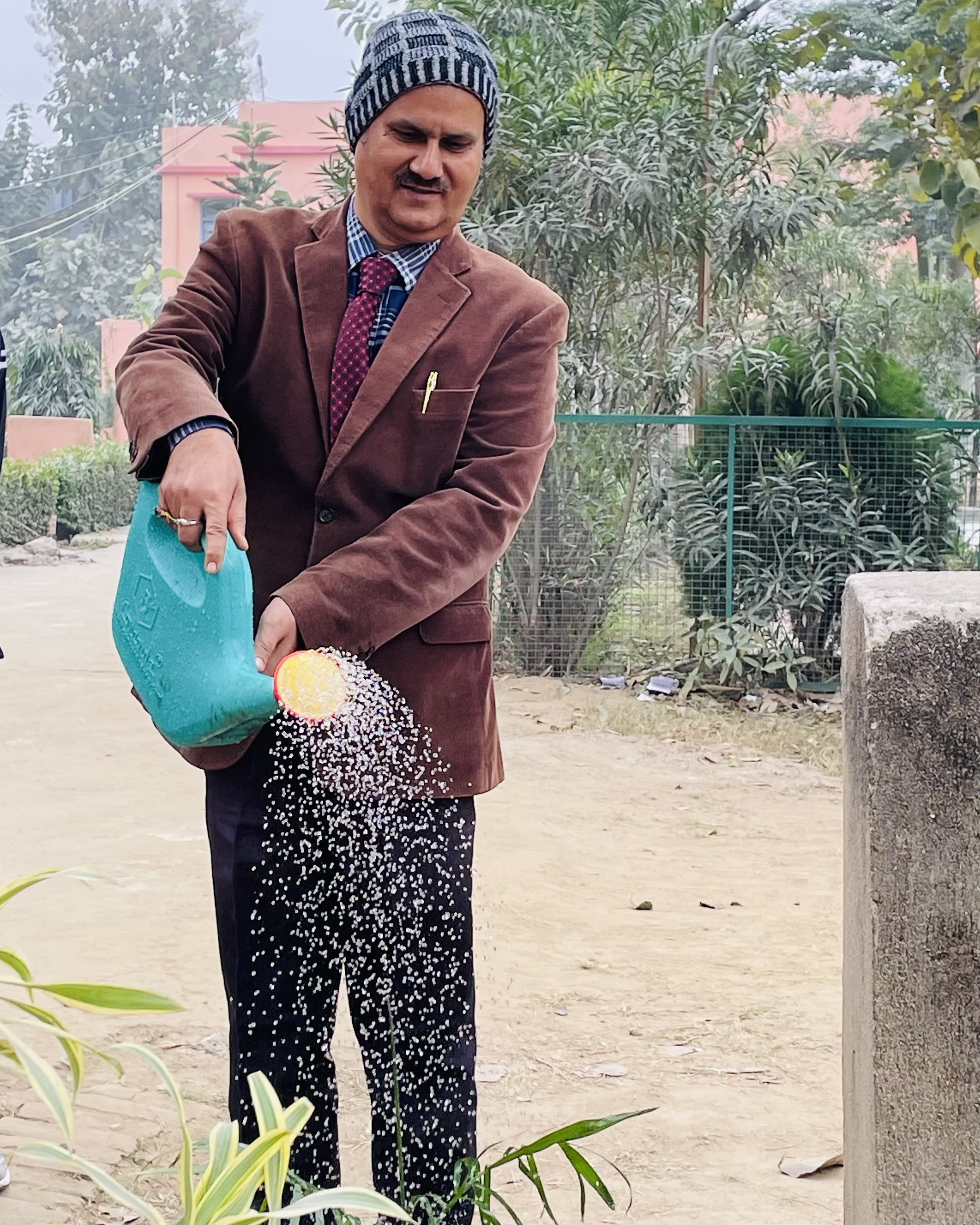 Dated 20 December 2025 Afforestation events in MD college Naubatpur organized by Taruwar Clubs or NSS (National Service Scheme) units to raise environmental awareness and contribute to local greenery. - Image 1