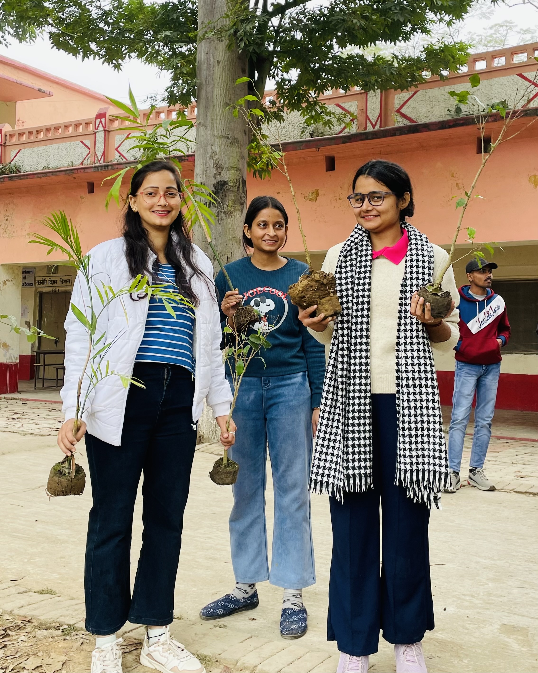 Dated 20 December 2025 Afforestation events in MD college Naubatpur organized by Taruwar Clubs or NSS (National Service Scheme) units to raise environmental awareness and contribute to local greenery. - Image 3